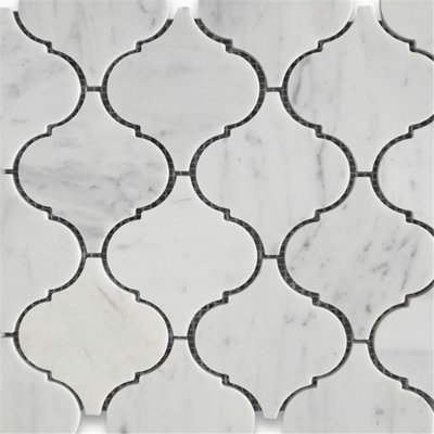 12 po x 12 po Carrara White