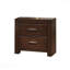 Table de chevet finition noyer