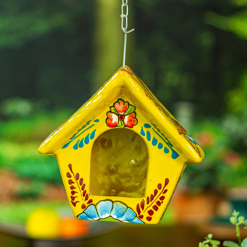 Mangeoire d'oiseaux en céramique fabriquée à la main Rosalind Wheeler
