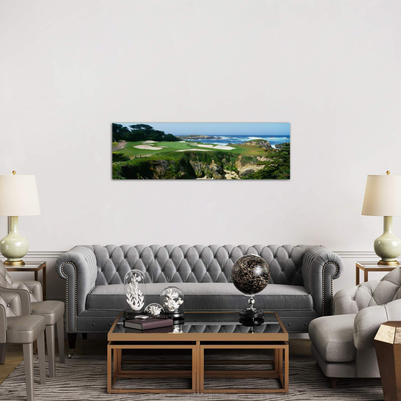 15Th Hole I, Cypress Point Golf Course, Pebble Beach, California, Usa by Panoramic Images - Wrapped Canvas Panoramic Print