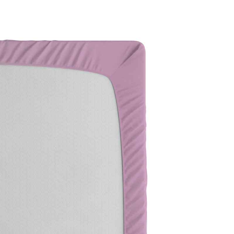 Pale Pink Lilac Ombre Microfiber Full Fitted Sheet