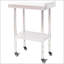 Table de préparation en acier inoxydable avec tablette réglable et roulettes robustes pour les cuisines et les restaurants commerciaux
