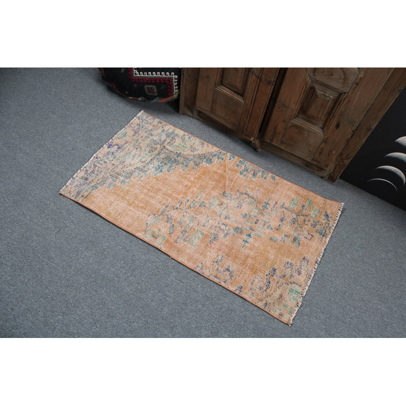 Vintage Turkish Oriental Rug Adds a Bohemian Charm to Your Kitchen with Its Unique Ethnic Design