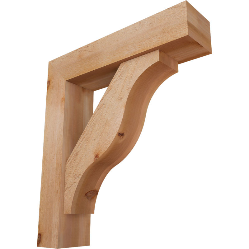 Support Funston Block avec support décalé, 38 x 34, Cèdre rouge occidental de l 8 po (scié brut)
