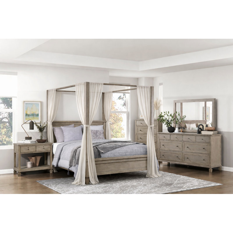Istafa 5-Piece Queen Canopy Bedroom Set