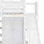 Lit mezzanine avec garde-robe, tablettes de rangement