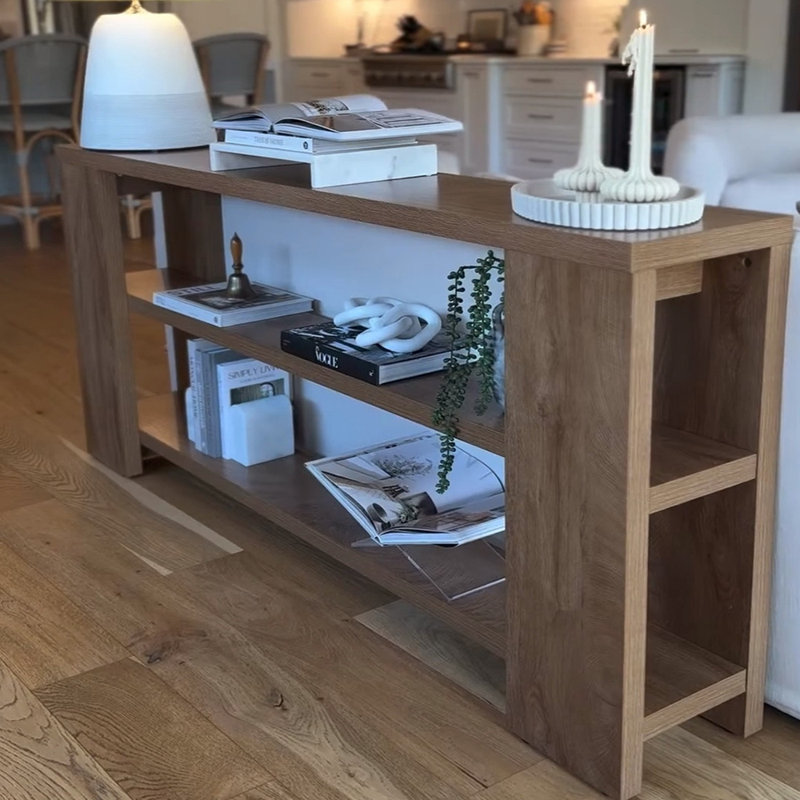 Console de style américain rétro, H 29,5 po x L 55,1 po x l 11,8 po