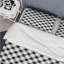 Ensemble de housse de couette moderne noir Houndstooth I - moderne-109144636
