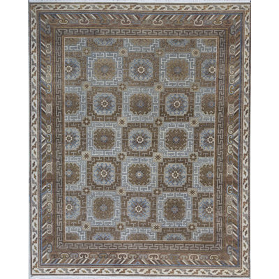 Hand-Knotted High-Quality Brown Area Rug