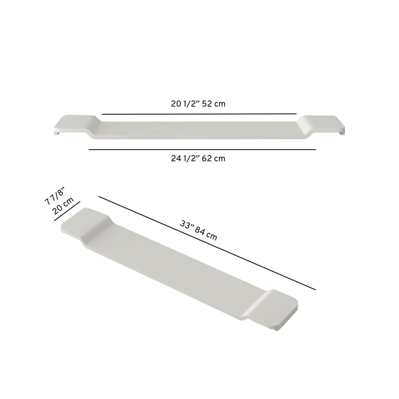 Serviteur de bain autoportant Mistral, Blanc mat