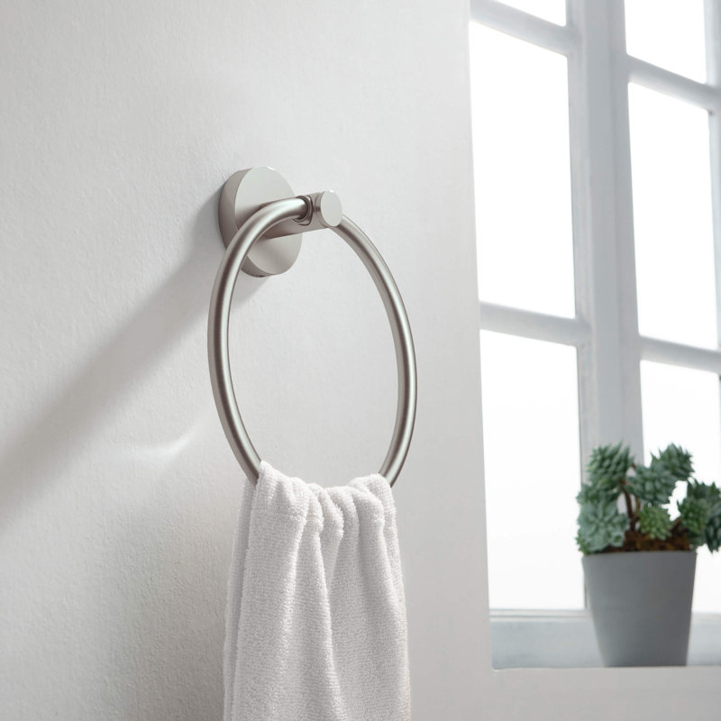 Circular 4 - Piece Bathroom Hardware Set, Brushed Nickel