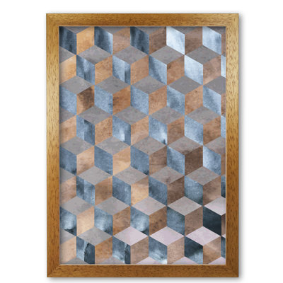 Abstract Watercolour Box - Single Picture Frame Print
