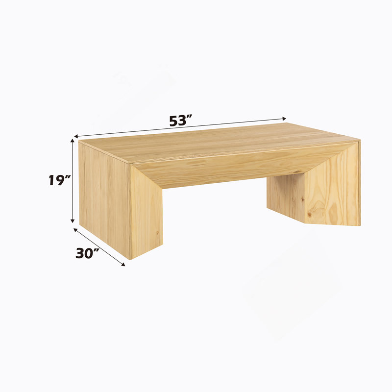 Table basse Harold en chêne naturel