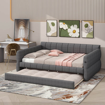 Queen-Size Elegant White Sofa Bed: Blending Comfort With Functional Charm