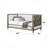 Tan Fabric & Salvaged Daybed