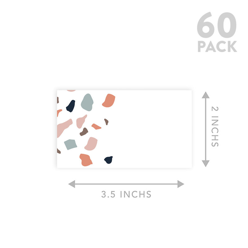 Ensemble de 60 cartes Terrazzo
