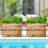 Large Rectangular Planter - Metal Rectangular Planter Box with Drainage Holes for Indoor and Outdoor Use-793186020