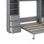 Grand lit escamotable avec tiroirs et tablettes-1796218157