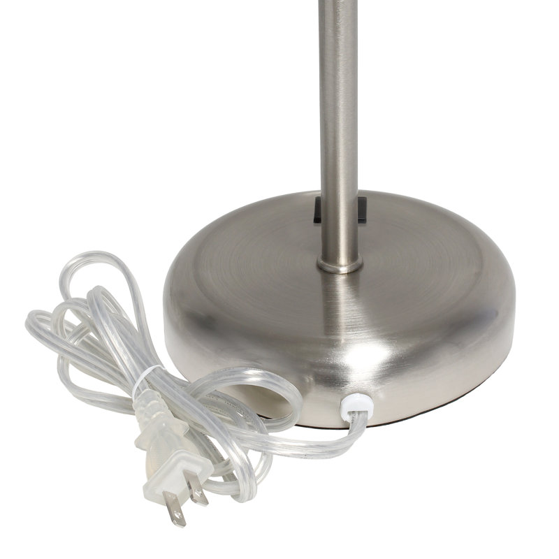 Delp Metal USB Table Lamp, Yes, Silver, Blue