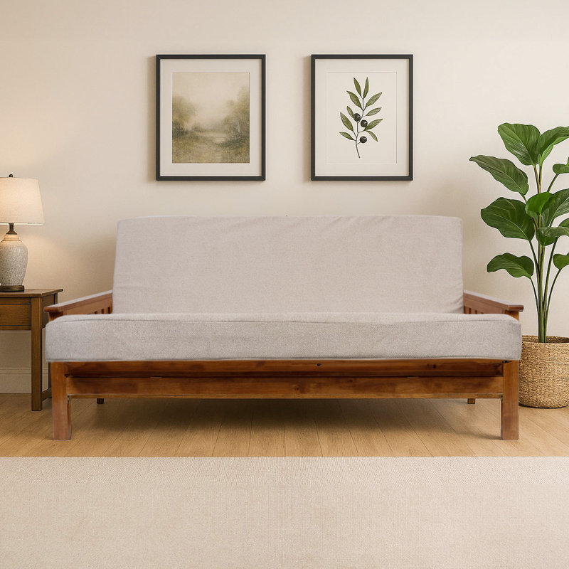 Matelas de futon de lit pliable double avec mousse à mémoire de forme, housse lavable, choix de couleurs élégantes en mousse, design, pour dortoir et chambre d'amis