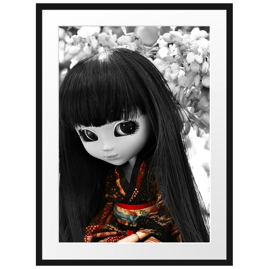 Gerahmtes Poster Wunderschöne Geisha Pullip