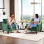 Fauteuil d'appoint à accoudoirs courbés Mid Century Ebern Designs l 30,71 po-370343989