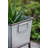 Set Of 2 Zale Rustic Metal Planters With Stands, L:20X12x19.5" S:16.5X9.5X14.5"