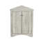 Armoire triangulaire avec tablettes réglables - rangement polyvalent en chêne Grace