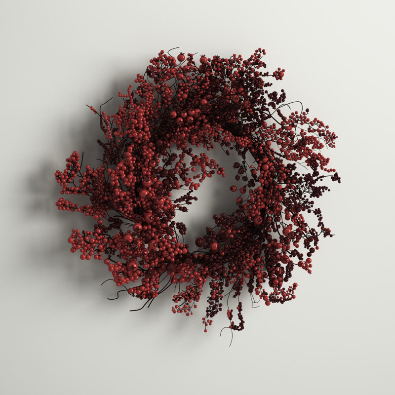 Faux Berry Foam 22'' Wreath