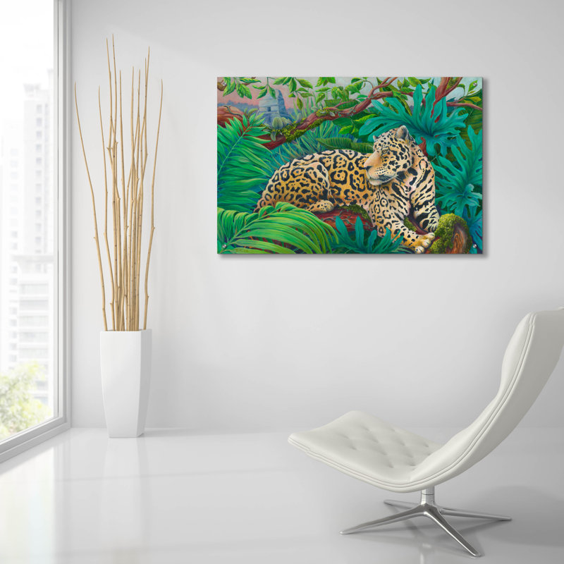 «God of the Upper World» par Tim Marsh, art mural en verre acrylique, H 24 po x l 36 po x P 0,2 po