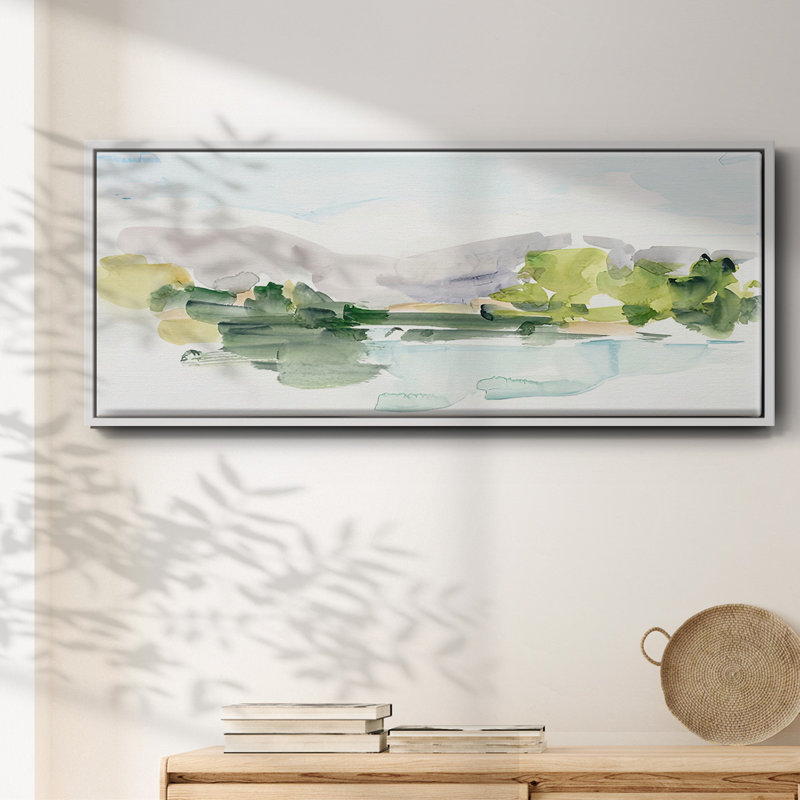 Tangerine Sunset II- Framed Canvas
