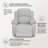 Adjustable Backrest Single Sofa with Solid Wood Frame & Double Spring Support-1162727919