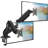 Dual Monitor Desk Mount With Gas Spring Arms