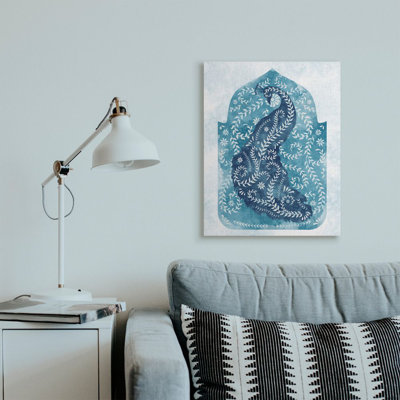 «Arabesque Peacock Jungle Vines Bird» par Ziwei Li, reproduction d'art graphique