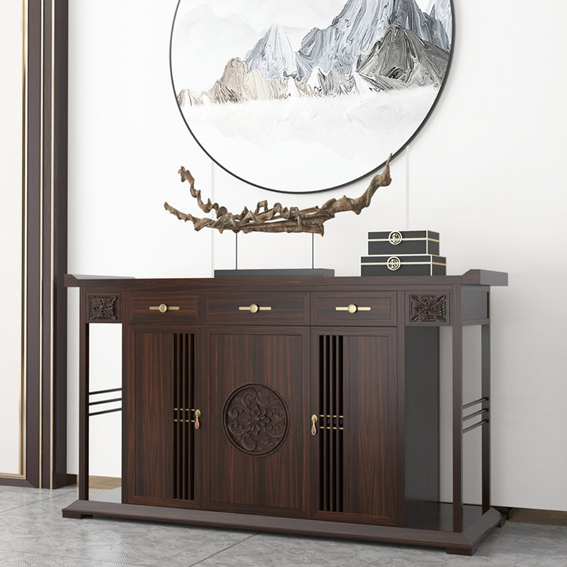 Buffet chinois rétro, H 35,4 po x l 59 po x P 15,7 po