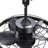 20" Outdoor Waterproof Ceiling Fan With Light And Remote, Plug In Wet Rated Modern Hanging Caged Fans For Patio, Gazebos, Backyards