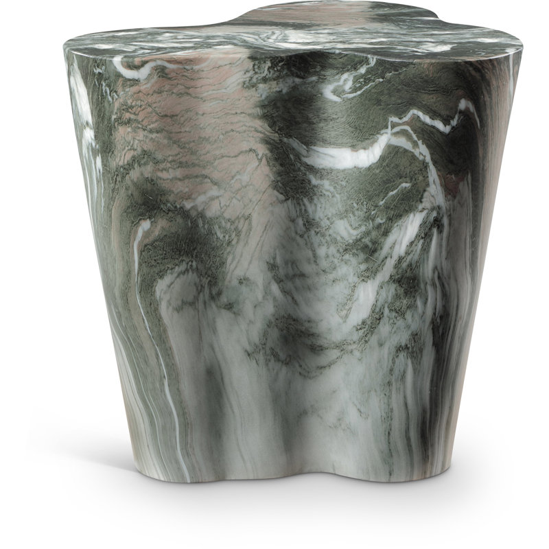Barrett Slab Table, 22" H x 22" W x 18" D, Green