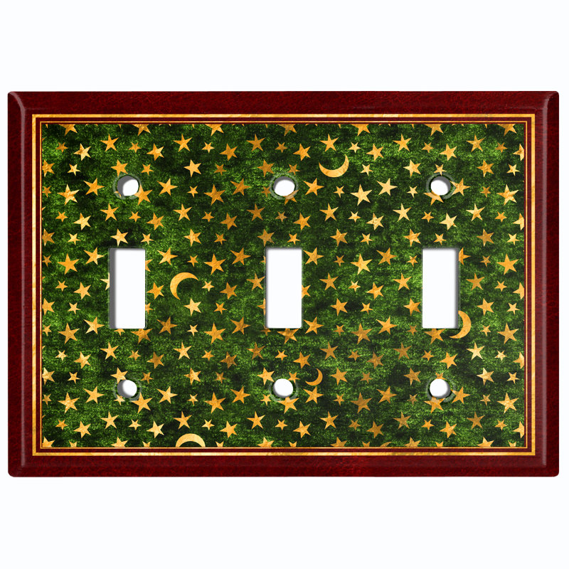 Patterned 3 - Gang Combination Plate Standard Combination Wall Plate