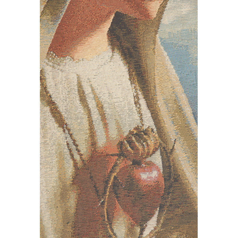 Loom Woven Cotton Blend Wall Hanging, 26" H x 21" W x 0.15" D