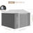 8*8 Ft Outdoor Storage Shed, Large Steel Utility Tool Shed, Garden Patio Lawn Poolside Metal Shed Outdoor Storage