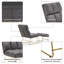 Fauteuil d'appoint avec repose-pieds en métal Endri-955875110