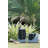 Modern Polyresin Indoor Outdoor Broken Urn Water Fountain, Gray And Black-319238285
