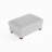 Ermia Modern Upholstered Faux Fur Square Ottoman-111687805
