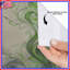 Rideaux de douche tourbillonnants vert-gris très longs-403612655