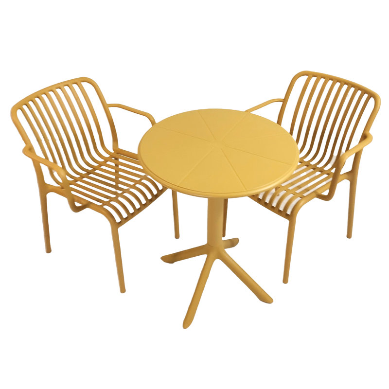 Beven 2 - Person Dining Set, Yellow