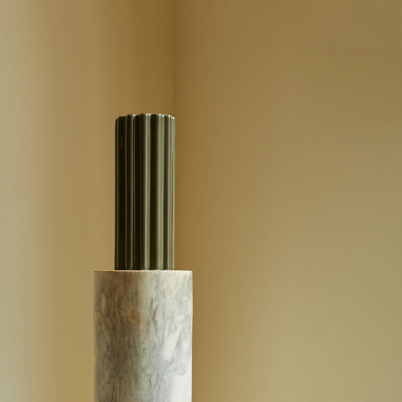Handcrafted Ceramic Table Vase, Green