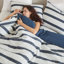 Édredon rayé teint en fil-123408322-123408327