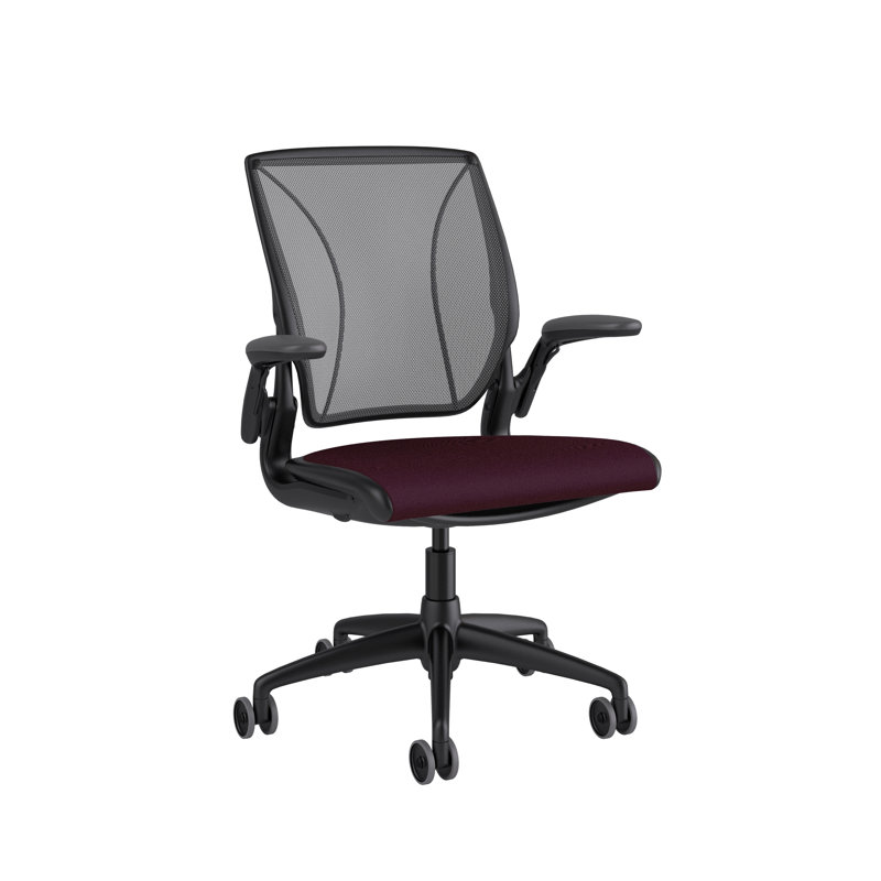 Diffrient World Wool Task Chair, Black, Catena/Caraway, Corde/Black