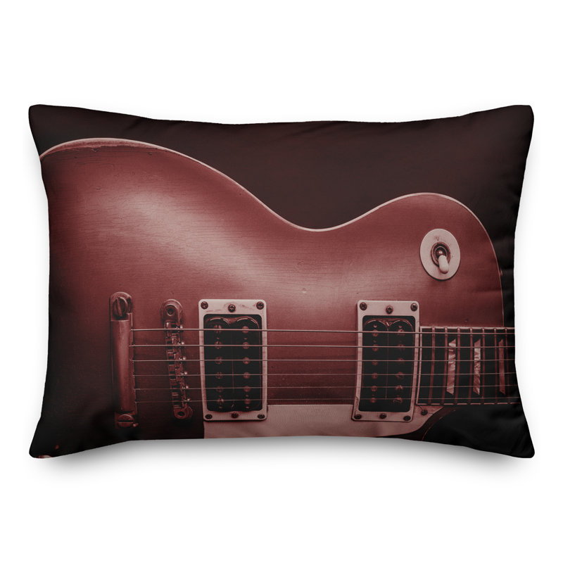 Outdoor Reversible Throw Pillow, Red