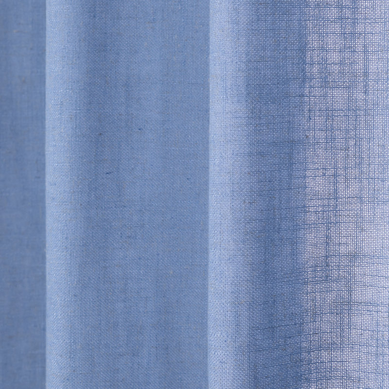 Sickels Semi Sheer Curtain Pair, Blue, 52" W x 84" L